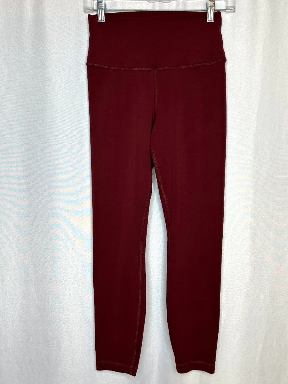 Quince Burgundy Ultra Soft High Rise Leggings MED Athleisure Gym Workout Yoga